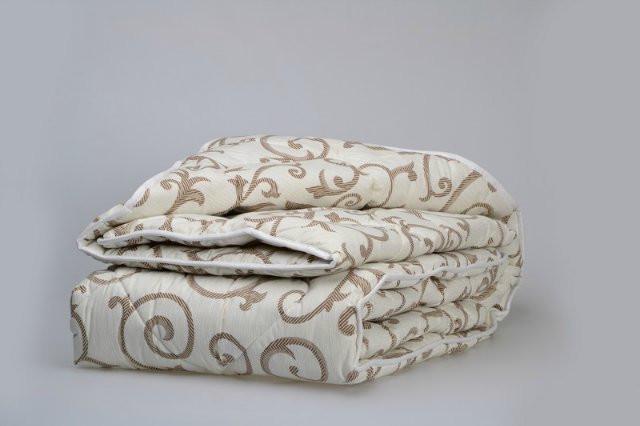 Одеяло из овечьей шерсти полуторное Лери Макс Вензель штрих (17078)