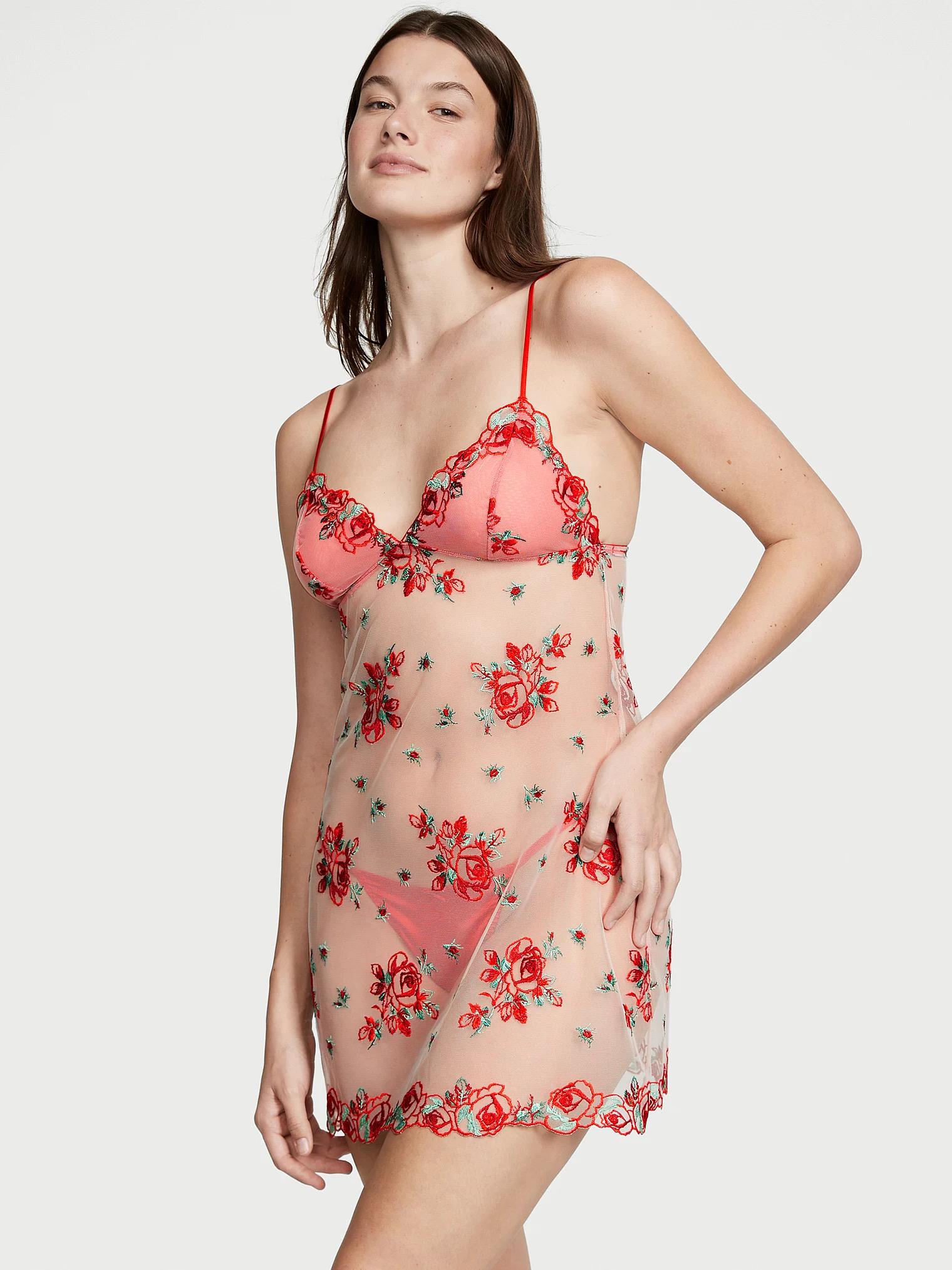 Пеньюар Victoria's Secret floral embroidery M (0007) - фото 1