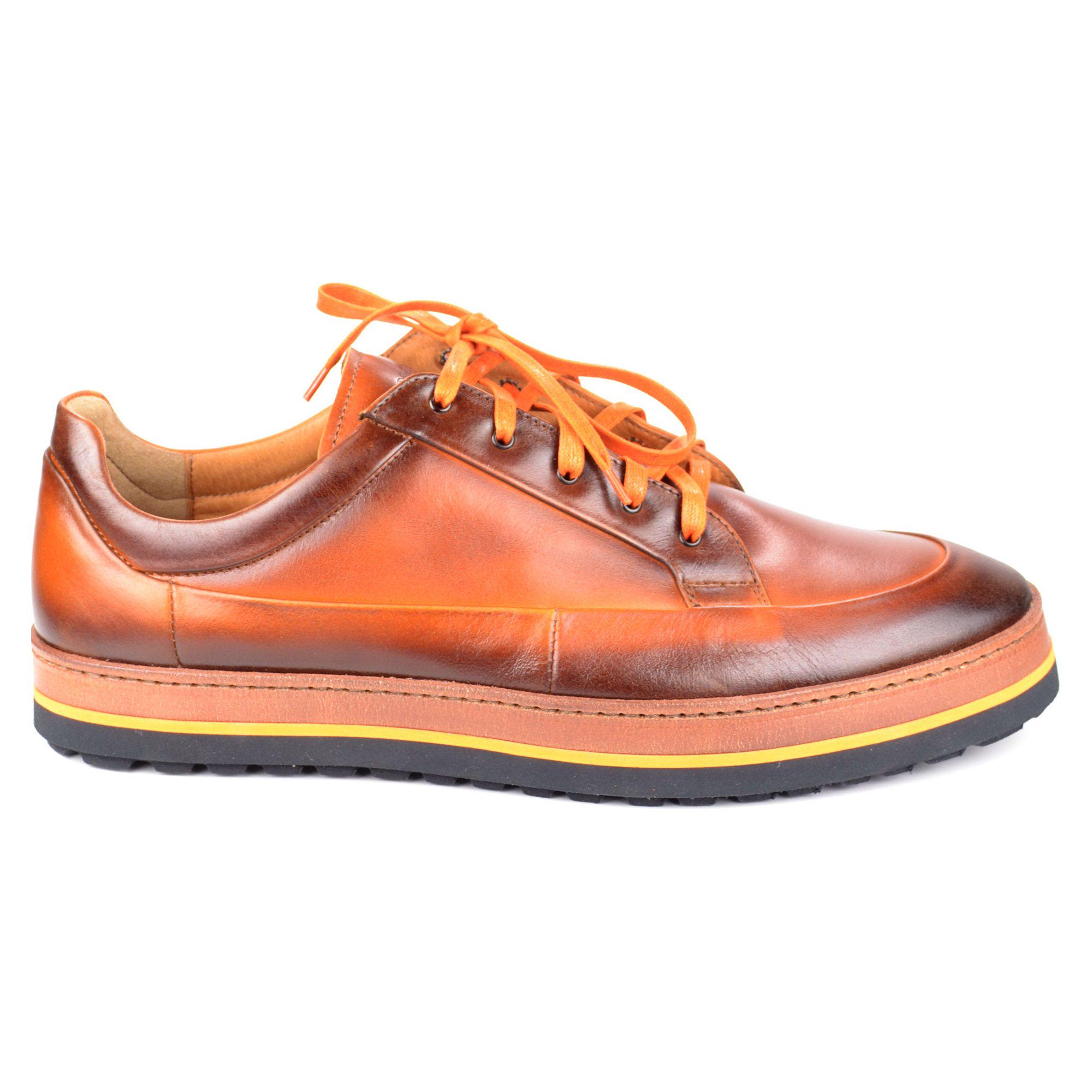 Кеди чоловічі Conhpol р. 44 Коричневий/Помаранчевий (4462-44) - фото 7