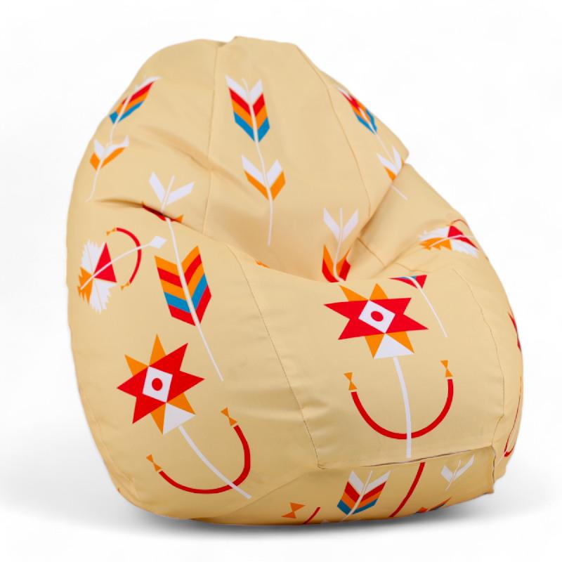 Кресло-мешок SanchoBAG Этно Ритмы Подолье 135x95 см Bej (kmg-Etno-12)