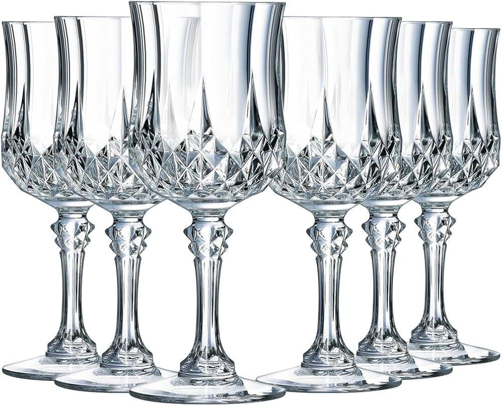 Набор бокалов для вина хрустальное стекло Cristal d'Arques Longchamp 170 мл 6 шт. Прозрачный (169-135-L7552)