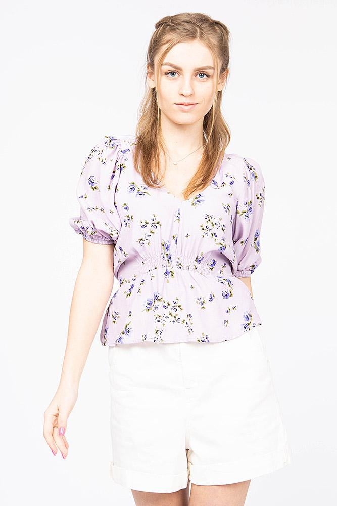 Блуза жіноча ЦБ-00174739 Бузковий р. 46 (SKT000584707)