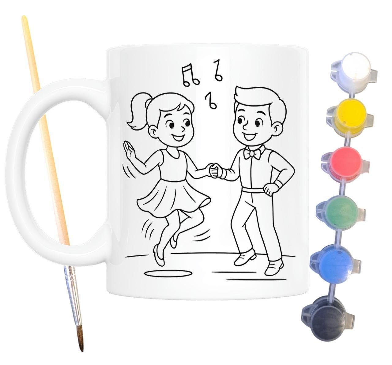 Набор для творчества кружка раскраска Джайв 330 мл Белый (КР0120)