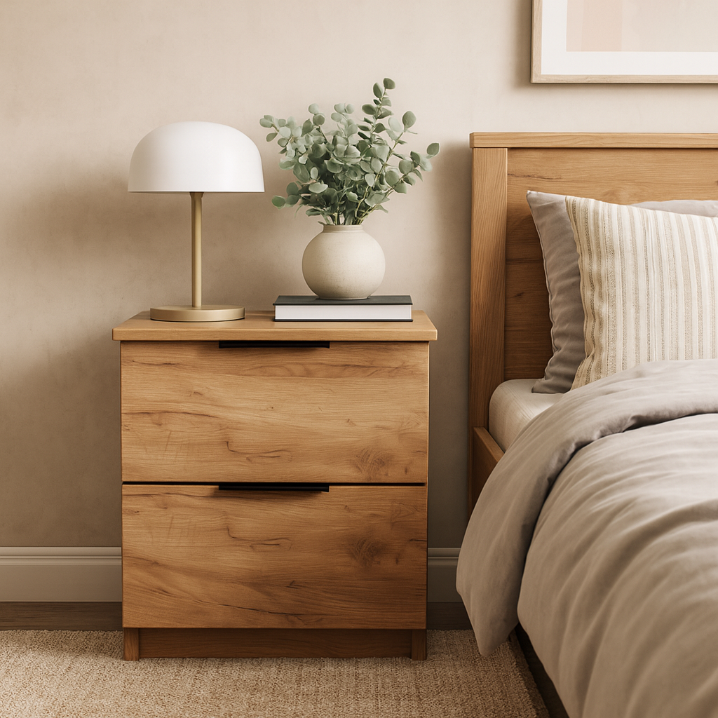 Тумба прикроватная ТП3 SENAM 480х400х400 мм ДСП Дуб Крафт Золотой - фото 1 Тумба прикроватная ТП3 SENAM 480х400х400 мм ДСП Дуб Крафт Золотой - фото 1