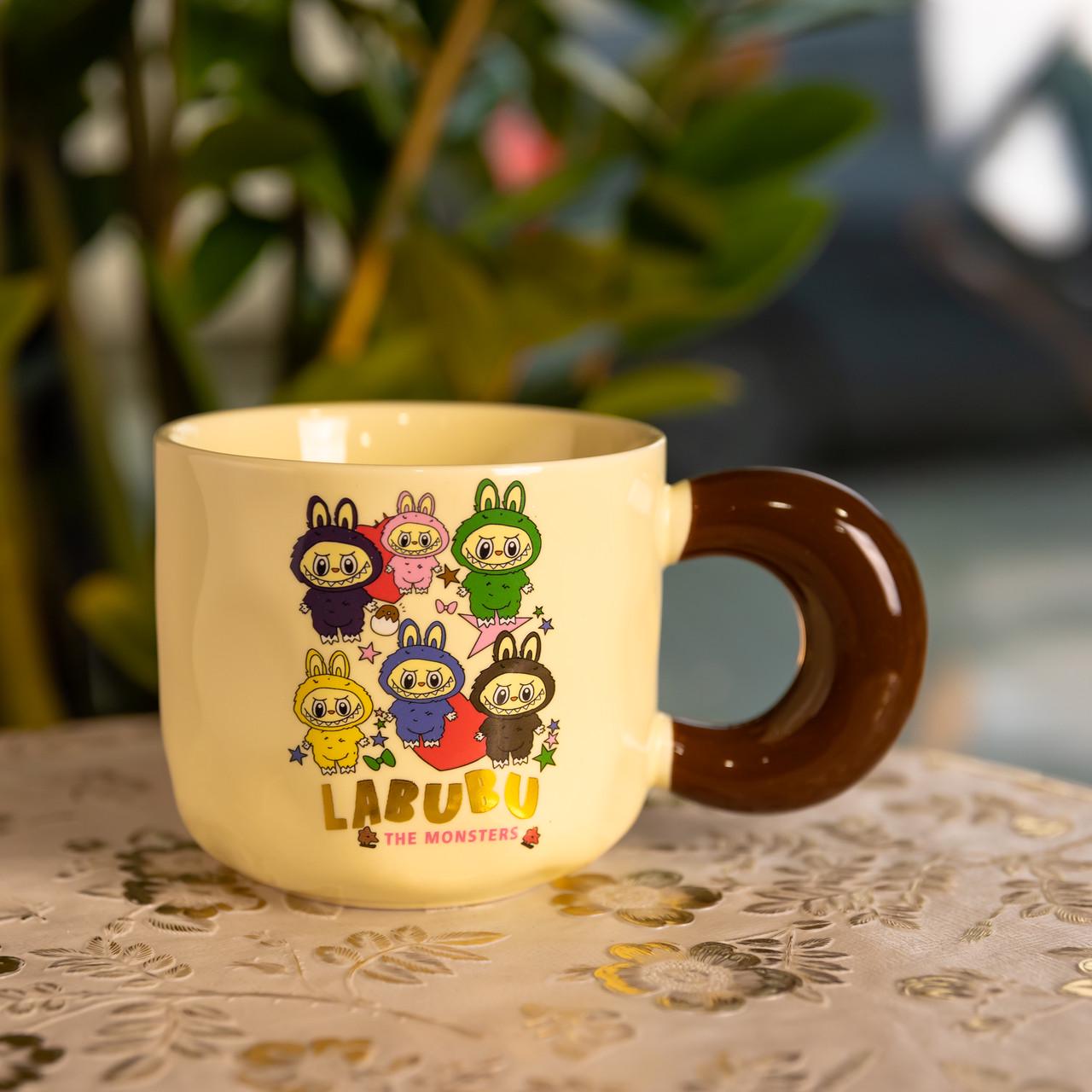 Кружка фарфоровая LABUBU Sweet Memories 400 мл Бежевый (FM-21B)