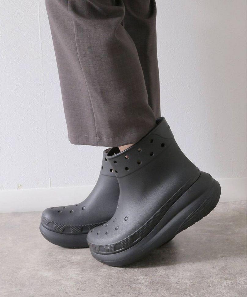 Чоботи жіночі гумові Crocs crush rain boot р. 37 Чорний (14601) - фото 8 Чоботи жіночі гумові Crocs crush rain boot р. 37 Чорний (14601) - фото 8