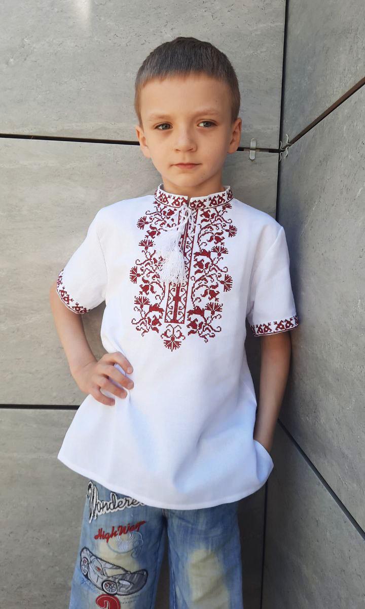 Вишиванка для хлопчика Вишиваночка р. 146 Білий (717-2к) Вишиванка для хлопчика Вишиваночка р. 146 Білий (717-2к)