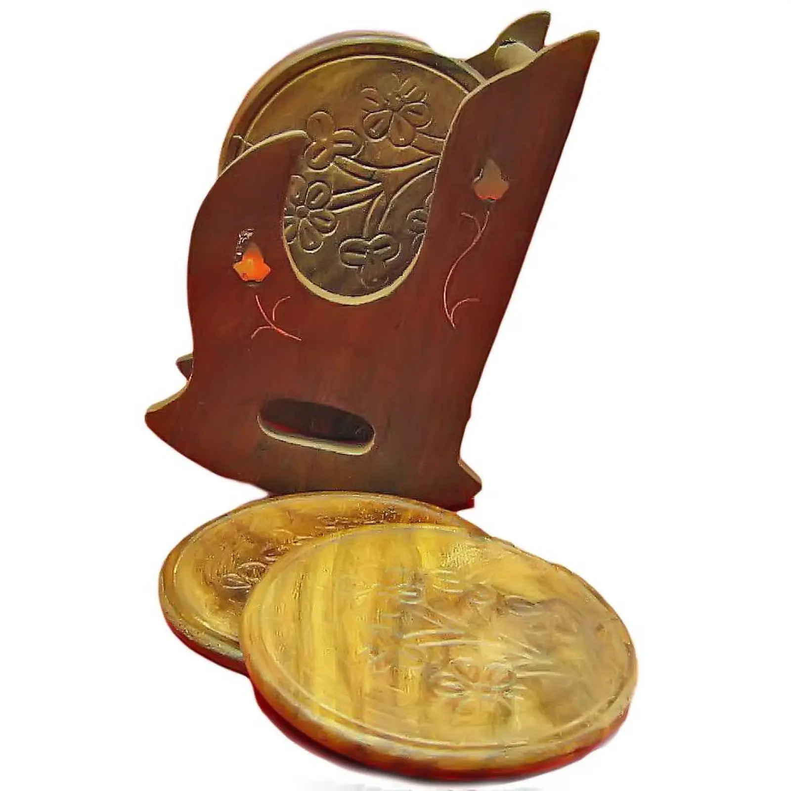 Подстаканник розовое дерево Кресло 14х7х10 см (1771)