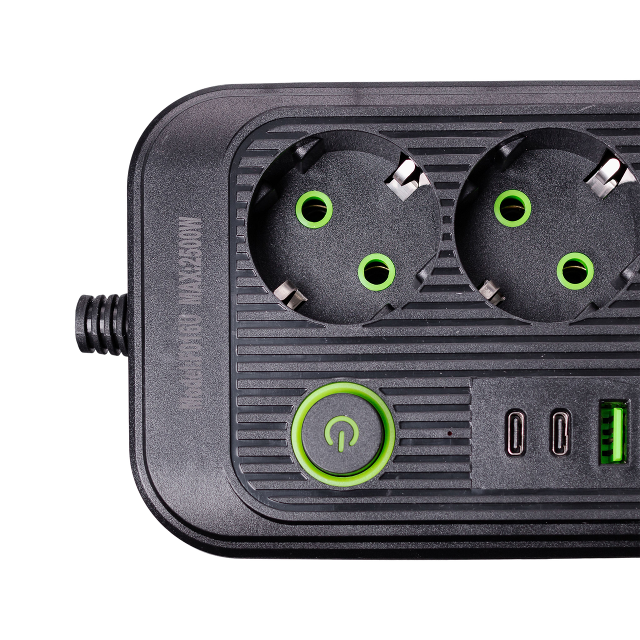 Фільтр мережі 4,75 м F16 на 3 розетки 4 usb 2 type-c з кнопкою HP-5-22 відключення Чорний (A-034383) - фото 5 Фільтр мережі 4,75 м F16 на 3 розетки 4 usb 2 type-c з кнопкою HP-5-22 відключення Чорний (A-034383) - фото 5