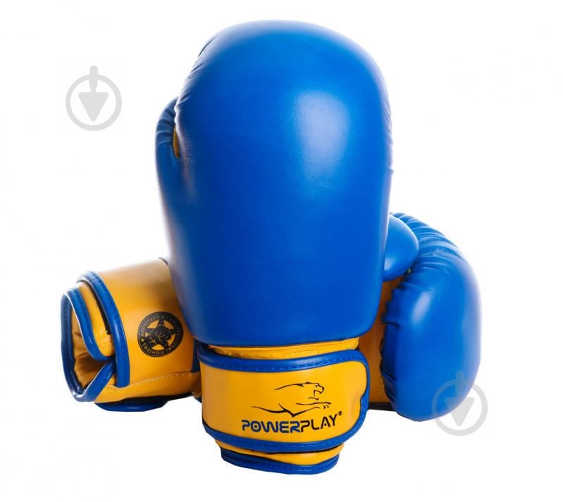 Боксерські рукавиці PowerPlay 3004 JR 6 унцій Синьо-Жовті (PP_3004JR_6oz_Blue/Yellow)