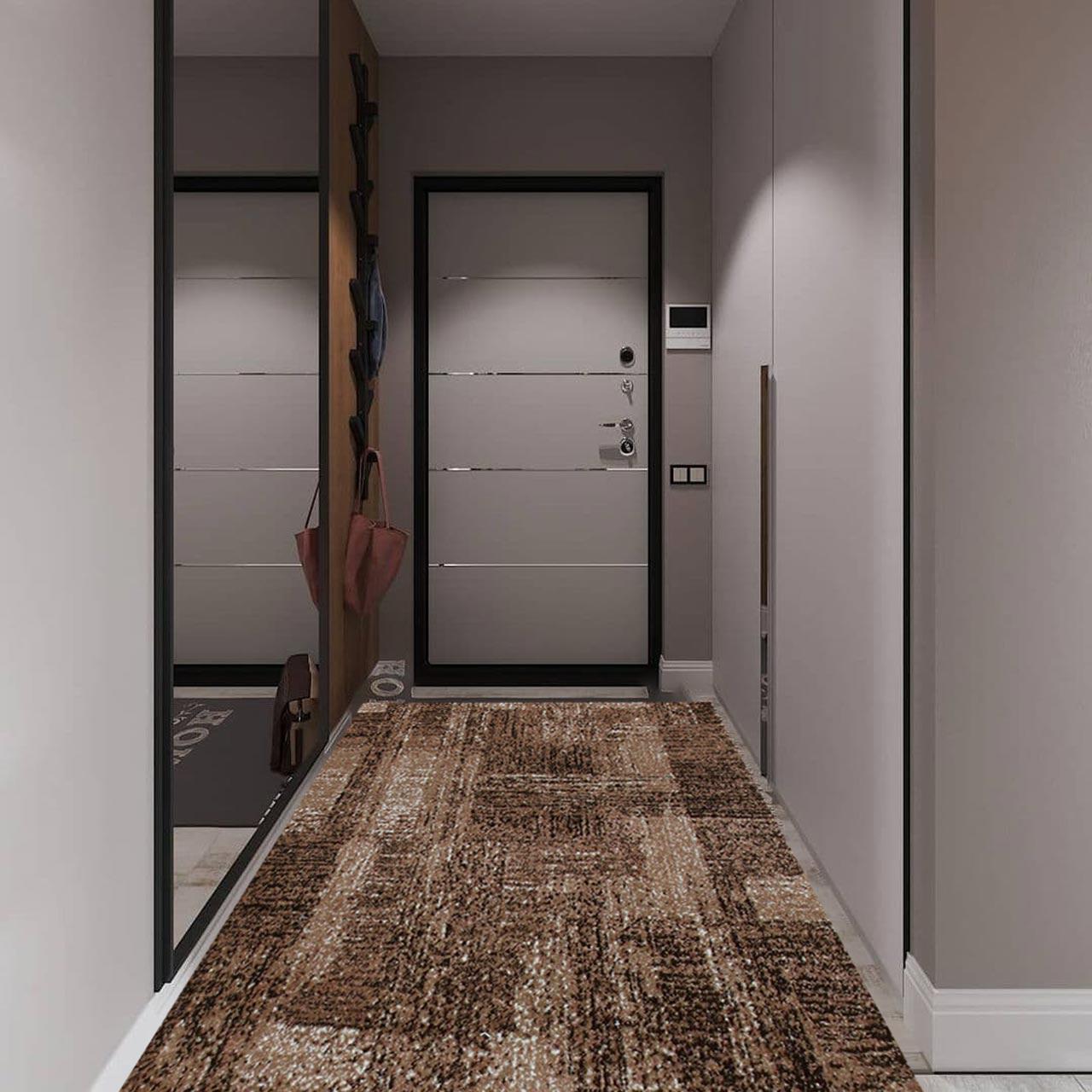 Ковер с низким ворсом DAKARIA Karat Mira Run 24007/120 2x2 м Коричневый (00-00016479) - фото 3 Ковер с низким ворсом DAKARIA Karat Mira Run 24007/120 2x2 м Коричневый (00-00016479) - фото 3