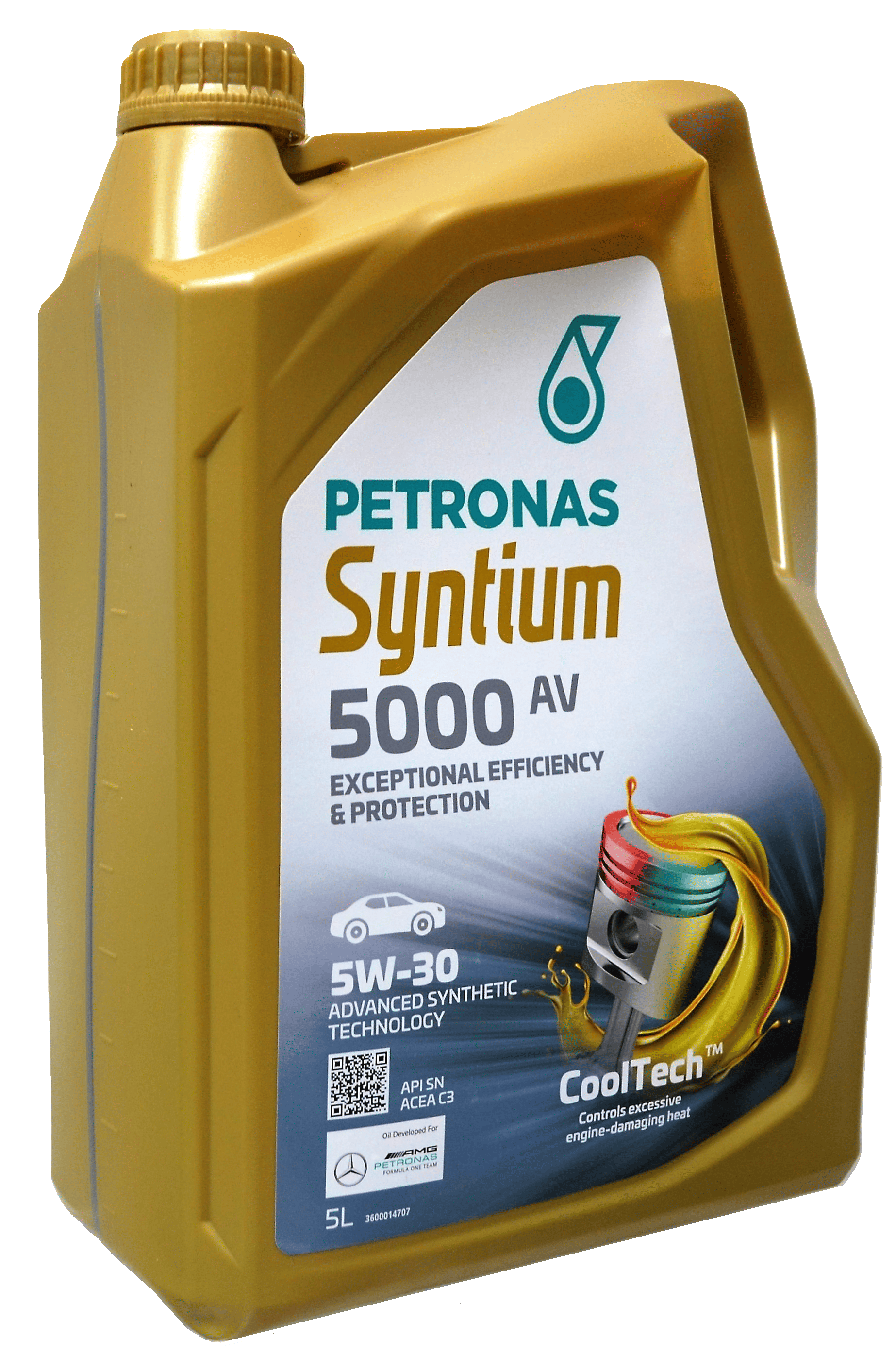 Моторна олива PETRONAS LUBRICANTS Syntium 5000 AV 5W-30 5 л (2443749911) - фото 1 Моторна олива PETRONAS LUBRICANTS Syntium 5000 AV 5W-30 5 л (2443749911) - фото 1