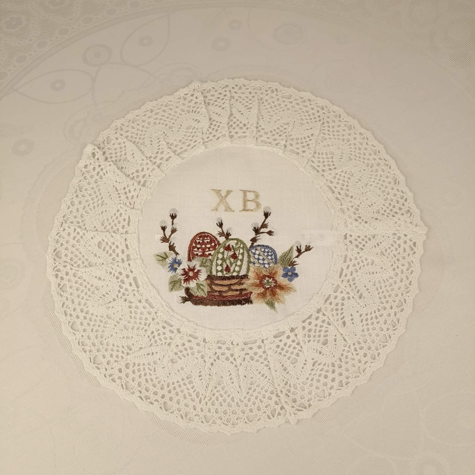 Салфетка пасхальная YM30095-3 d 30 см (CN37786) Салфетка пасхальная YM30095-3 d 30 см (CN37786)