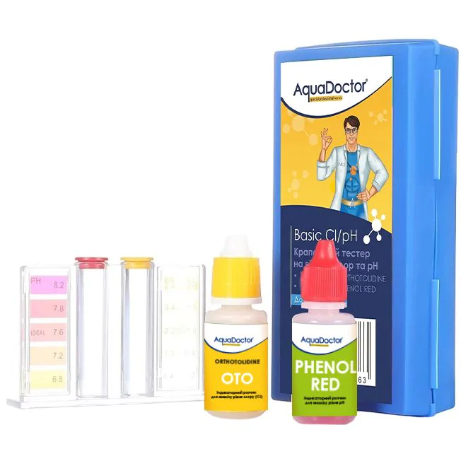 Капельный тестер для бассейна AquaDoctor Basic Cl/pH (7774)