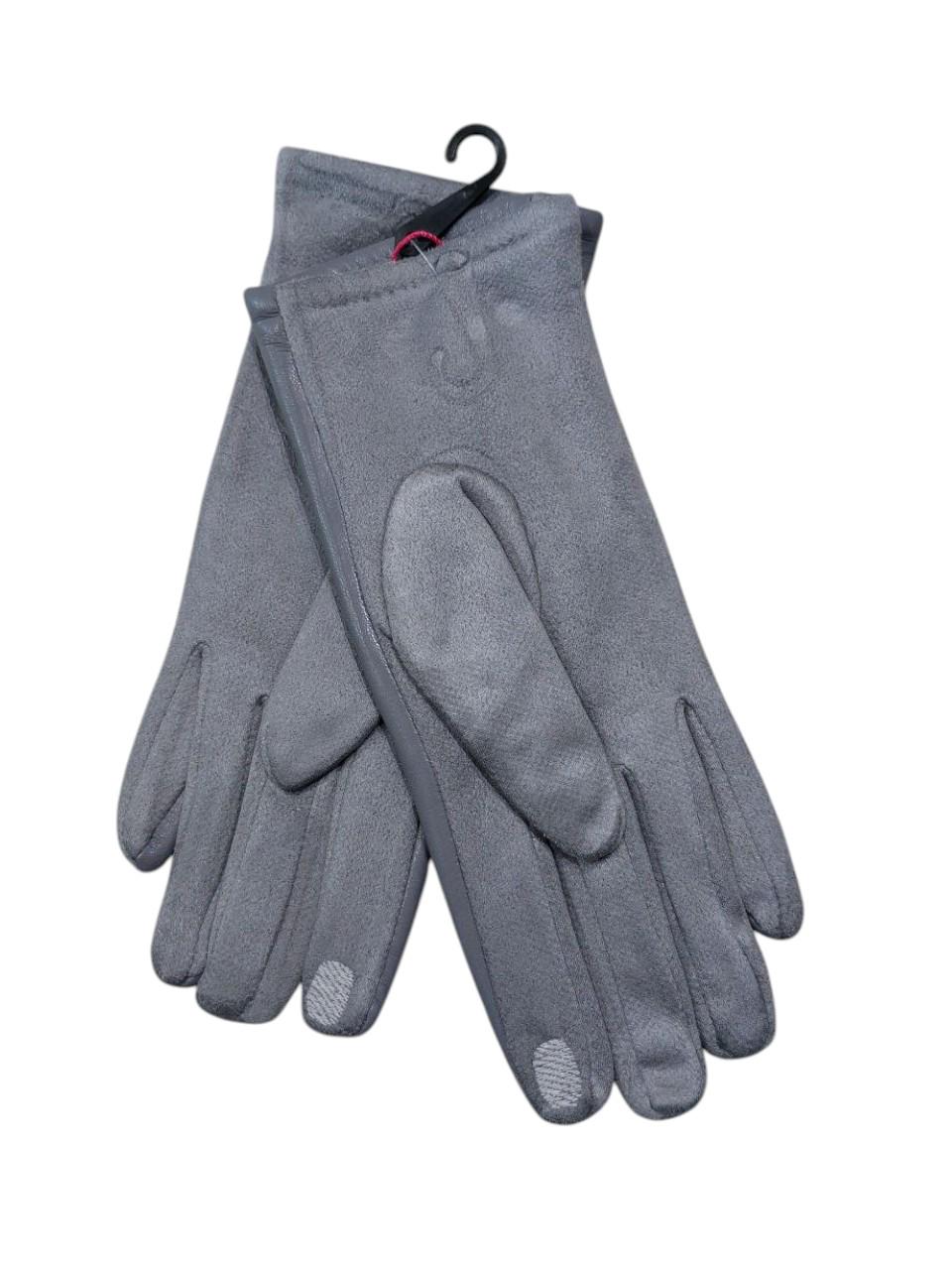 Перчатки сенсорные женские One size Серый (220432) - фото 3 Перчатки сенсорные женские One size Серый (220432) - фото 3