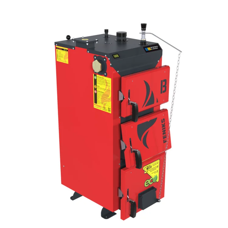 Котел твердопаливний Feniks B 10 кВт з механічним управлінням (F.FBnM10) Котел твердопаливний Feniks B 10 кВт з механічним управлінням (F.FBnM10)