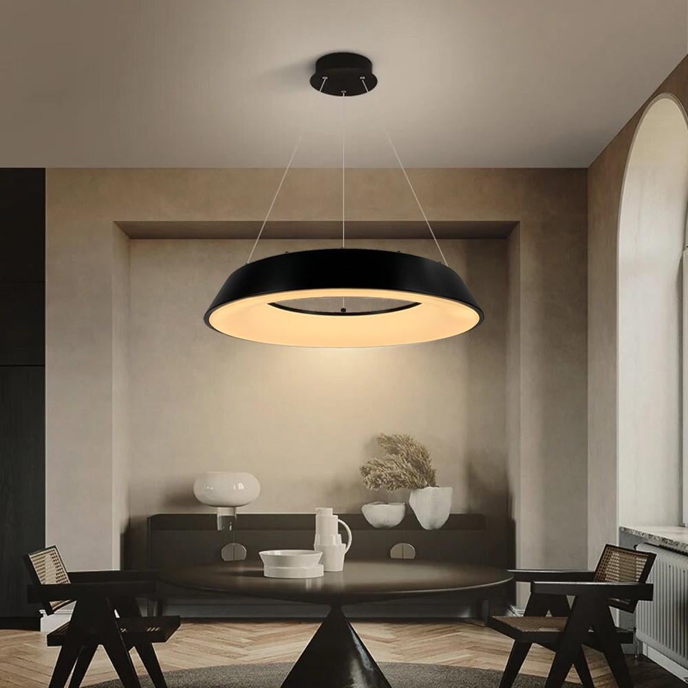 Светильник LED круглый подвесной Черный (1015-500 P BK)