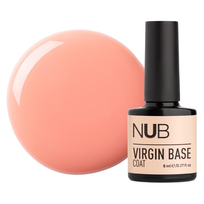 База камуфлююча каучукова для гель-лаку NUB Virgin Base Coat 8 мл 03 Ніжний персик (90033170)