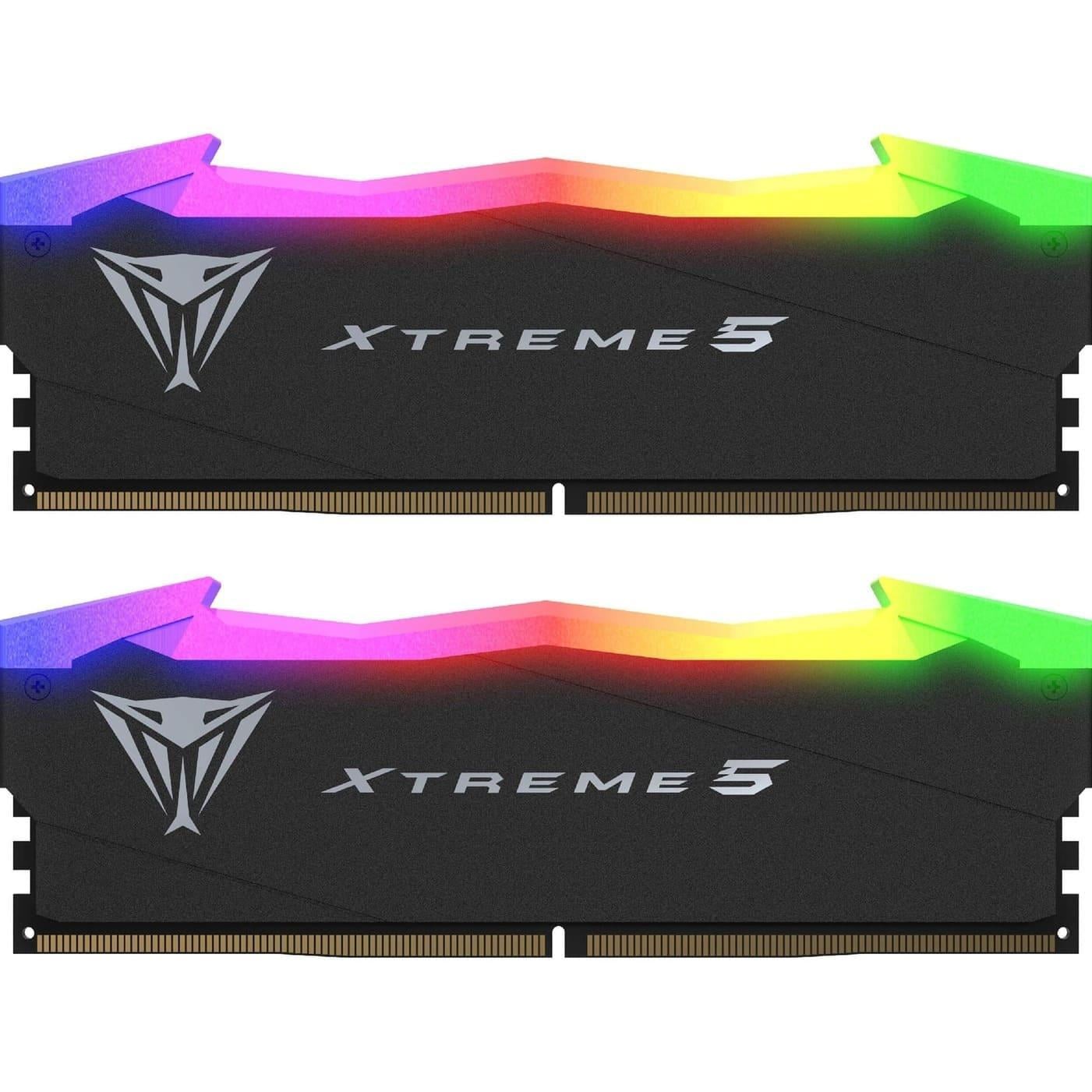 Оперативная память с подсветкой Patriot Viper Xtreme 5 RGB 32 Гб Kit DDR5 7600 MHz CL36 (PVX532G76C36K)