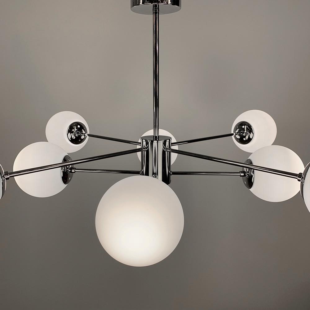 Люстра стельова Right Selection на 8 плафонів Срібний (CD 111/8 CH) - фото 6