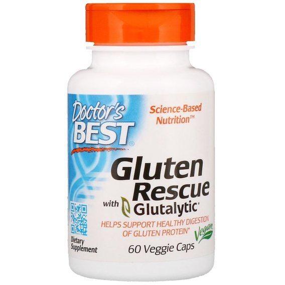 Травні ферменти Doctor's Best Gluten Rescue with Glutalytic 60 Veg Caps (DRB-00401)