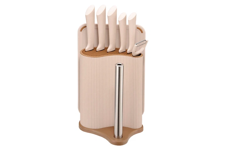 Набор ножей из нержавеющей стали Maestro MR-1413 8в1 Бежевый (GR-05513)