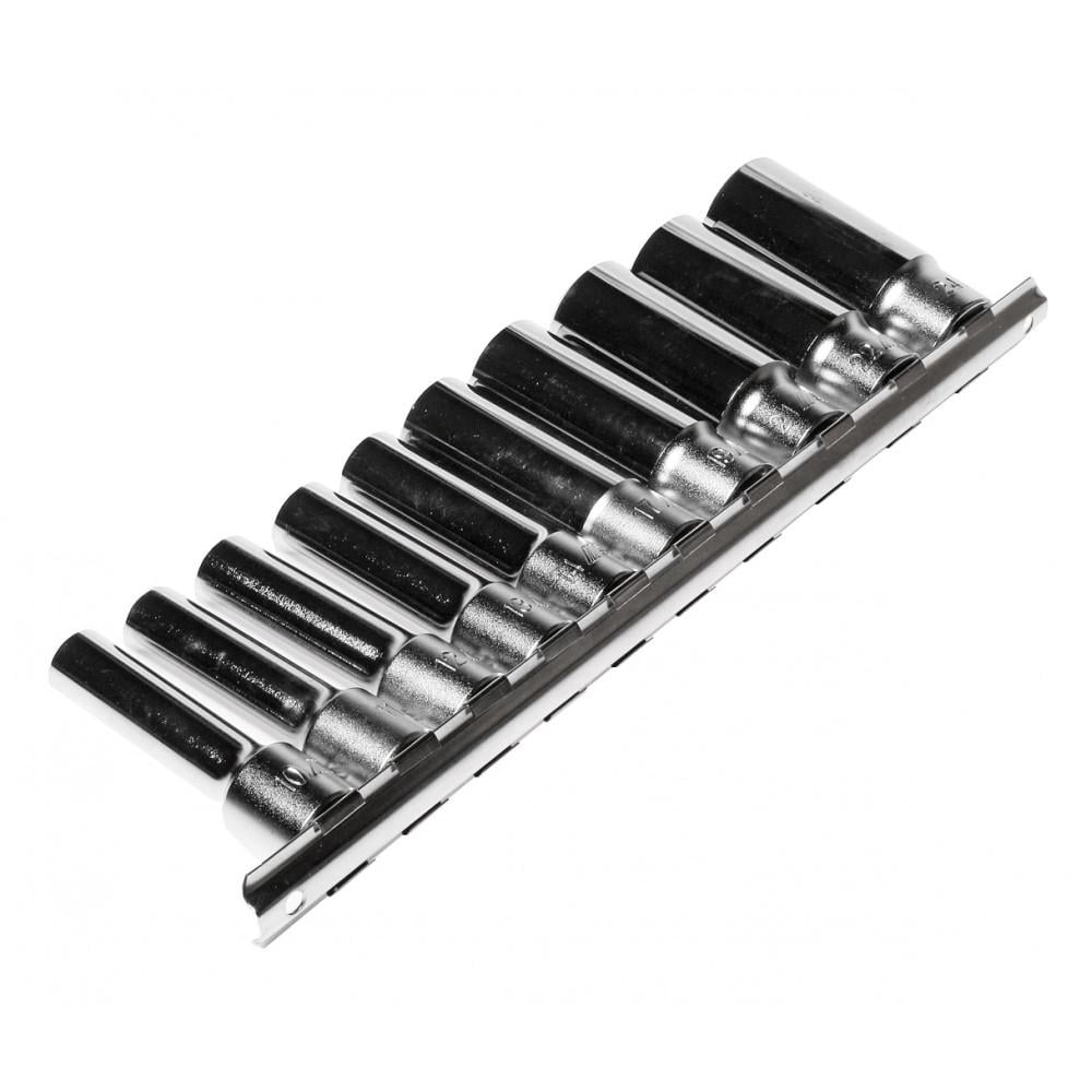 Набір головок торцевих глибоких 1/2" 10-24 мм 6 гр.10 од. (H410M JTC) Набір головок торцевих глибоких 1/2" 10-24 мм 6 гр.10 од. (H410M JTC)