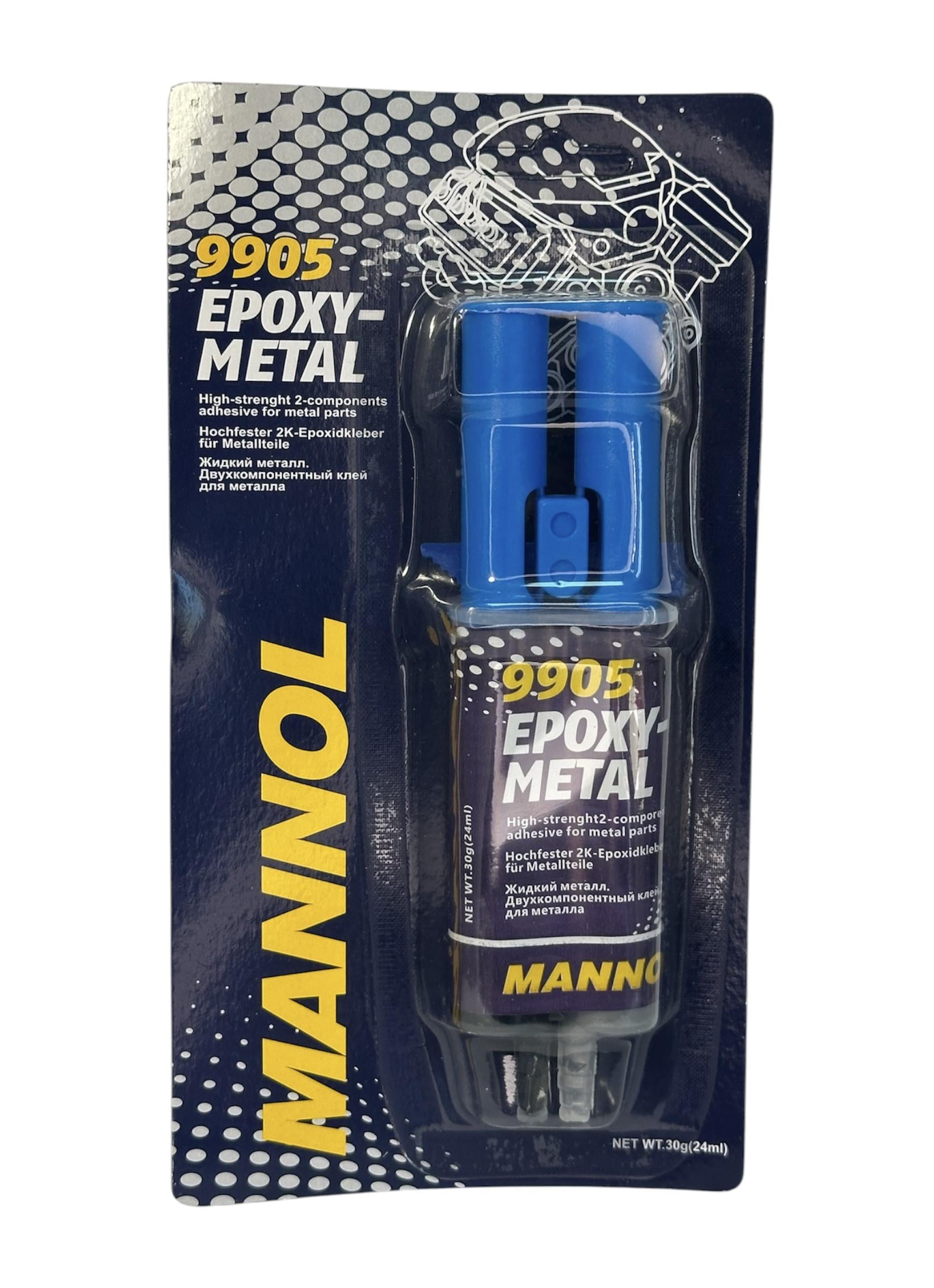 Клей епоксидний Mannol 9905 Epoxy-Metal 30 г (9905)