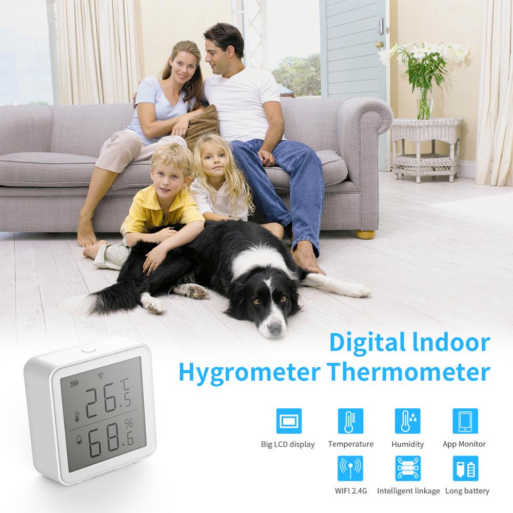 Бездротовий Wi-Fi датчик температури та вологості Tuya Humidity Sensor - фото 6