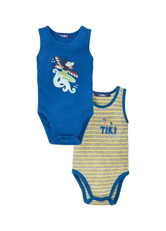 Боди-майка для мальчика Lupilu 308176 74-80 см 2 шт. Синий (59443)