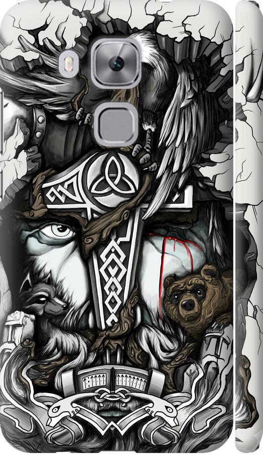 Чехол на Huawei Nova Plus Тату Викинг (4098m-961-42517)