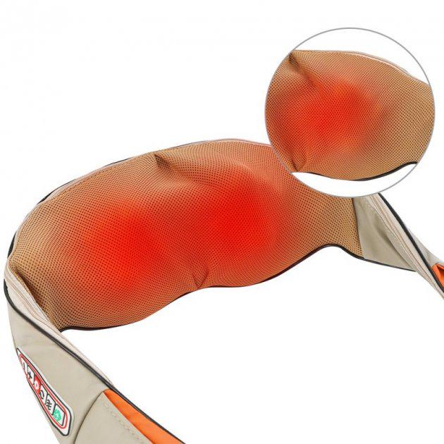 Массажер для шеи и спины Shiatsu Massager с подогревом (ftlx-590) - фото 6