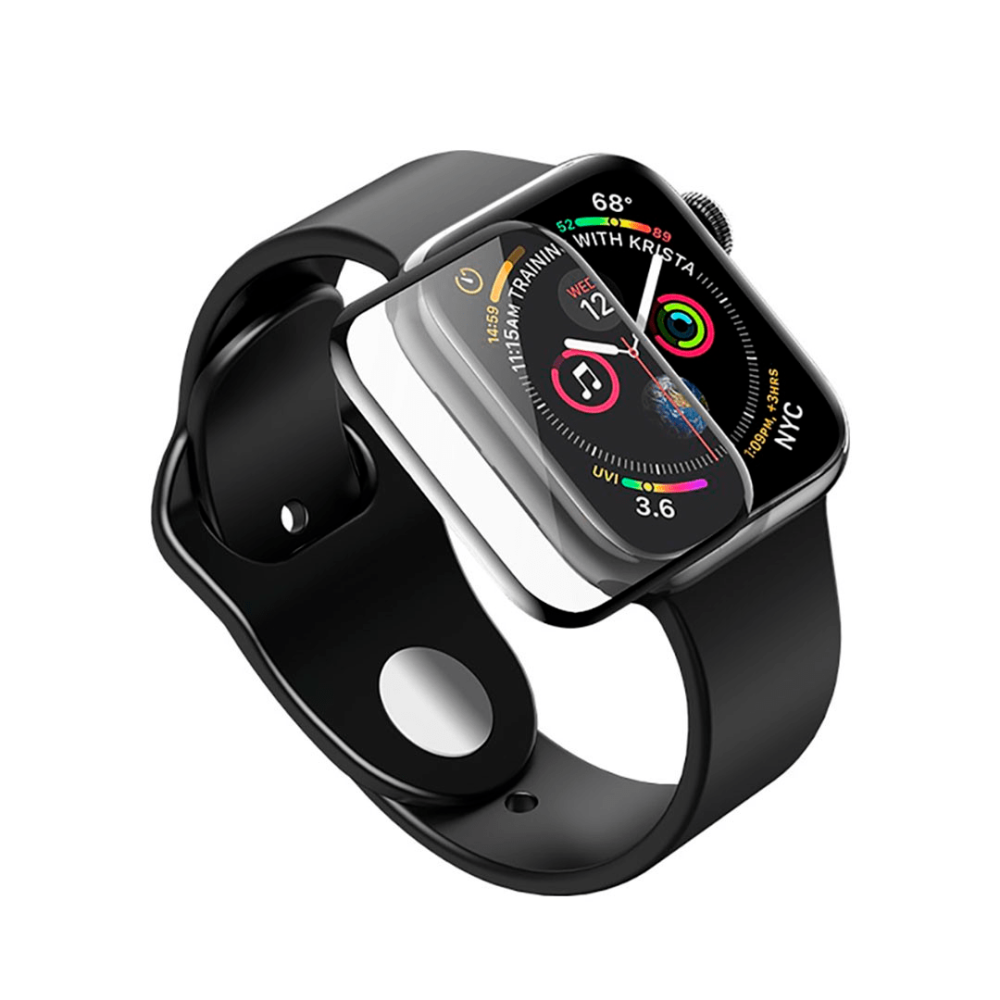 Защитное стекло Mocolo 5D Full Glue для Apple Watch iWatch 44 мм Black 0,21 мм - фото 8