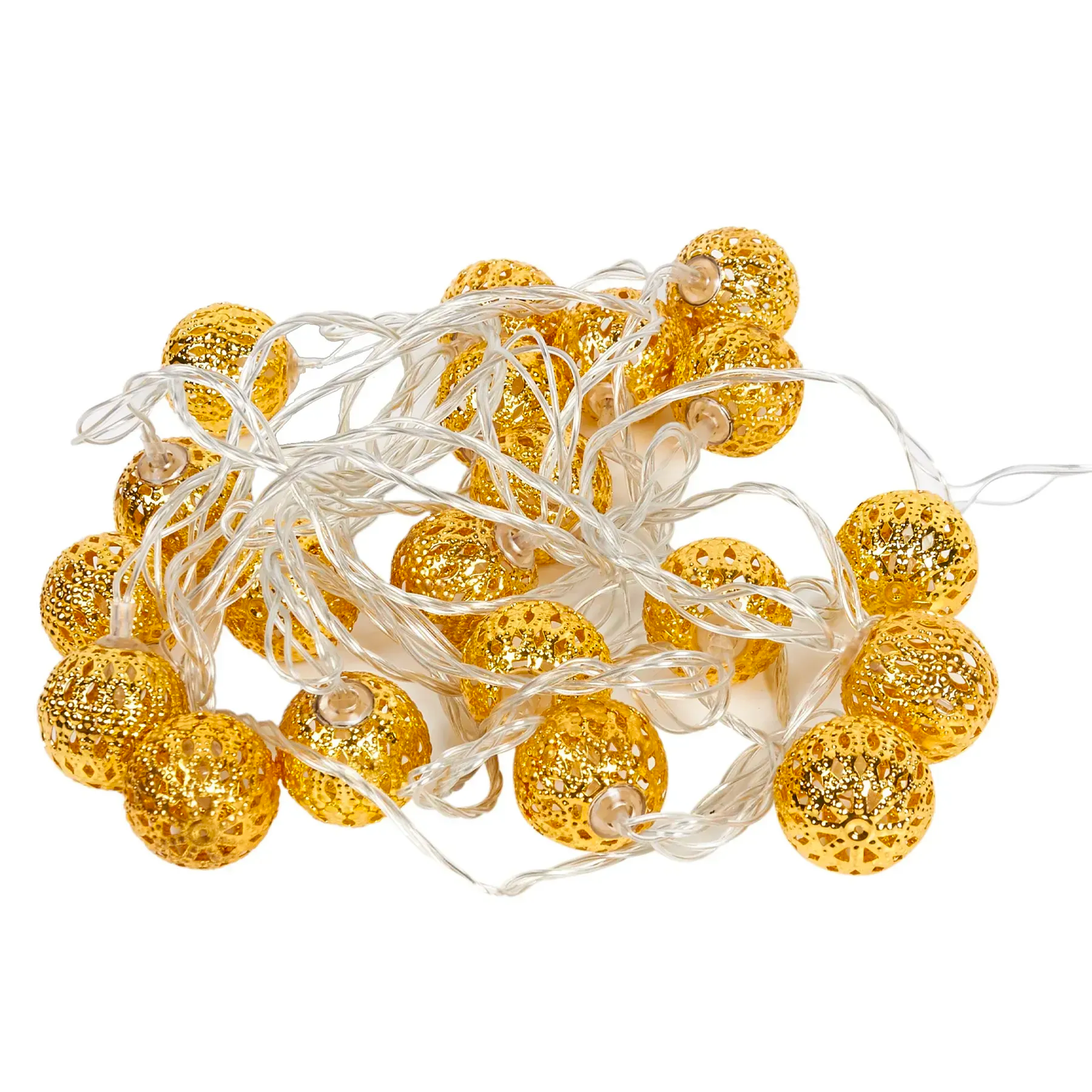 Гирлянда новогодняя Шарики от сети 3 м 20 LED Metal Разноцветный (234560719)