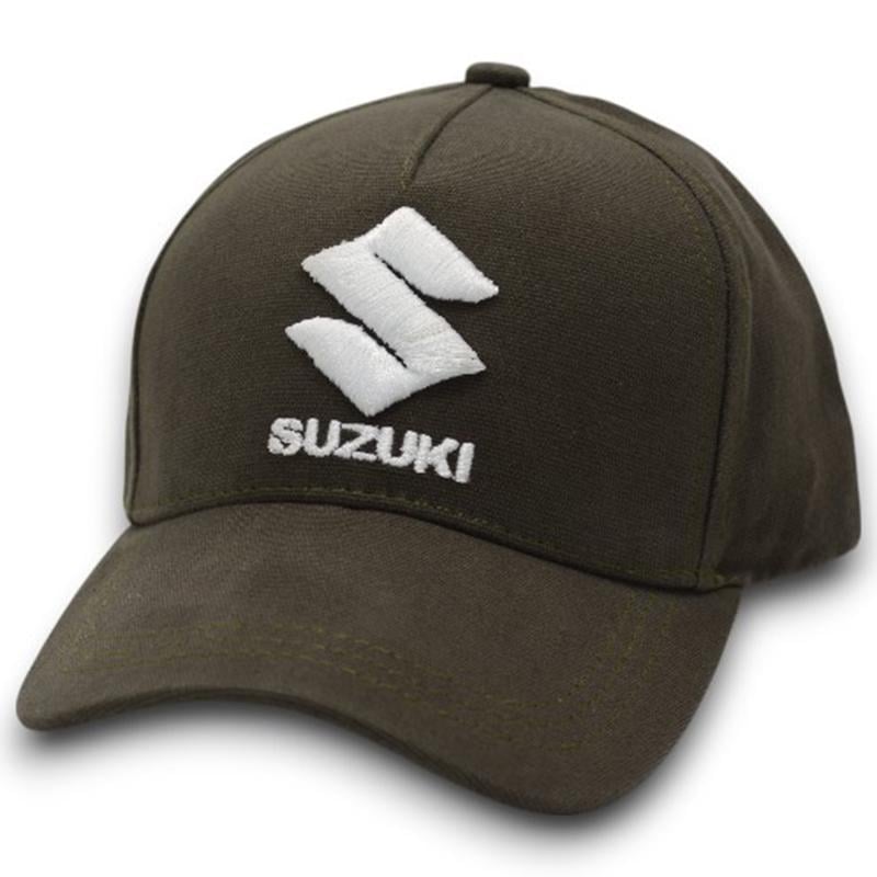 Бейсболка автомобильная с регулировкой из коттона Suzuki BTH25629 L/57-58 см Хаки (175326)