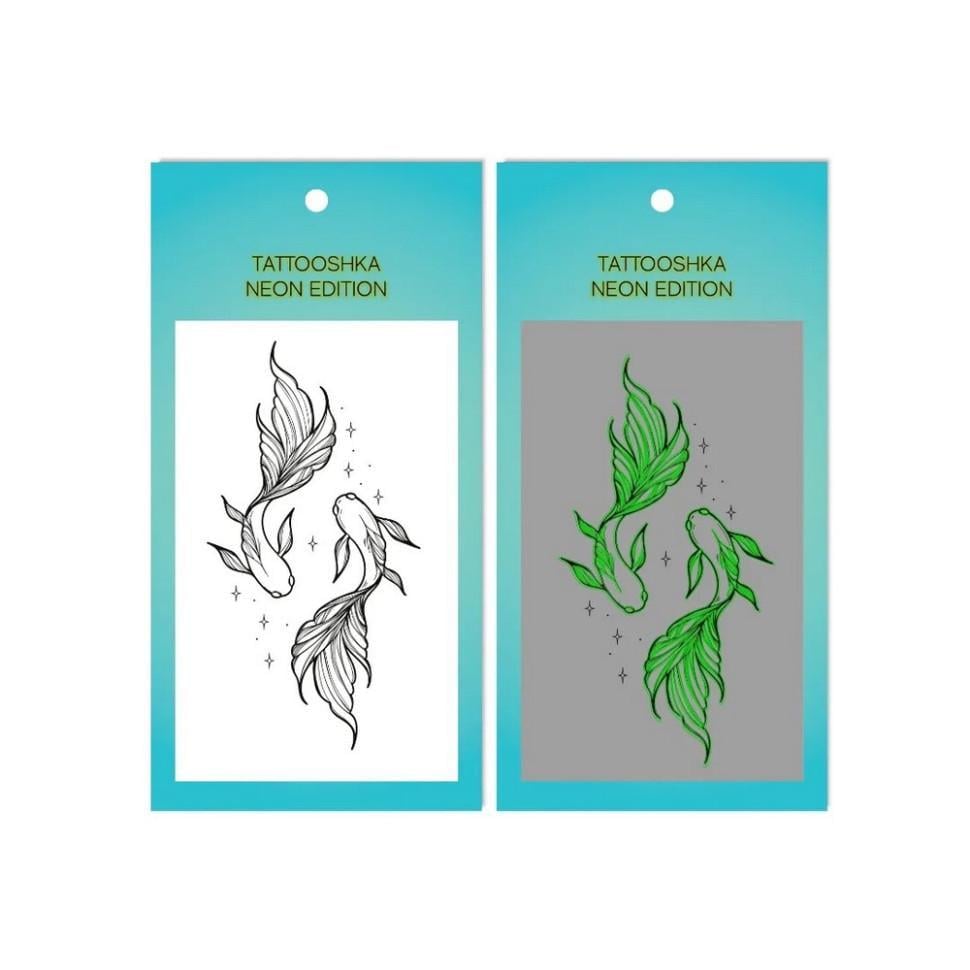 Набір тату тимчасових Рибки неонові (L-72)