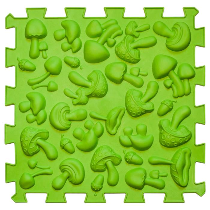 Развивающий коврик массажный Пазл Грибочки 1 элемент Зеленый (GF120036)