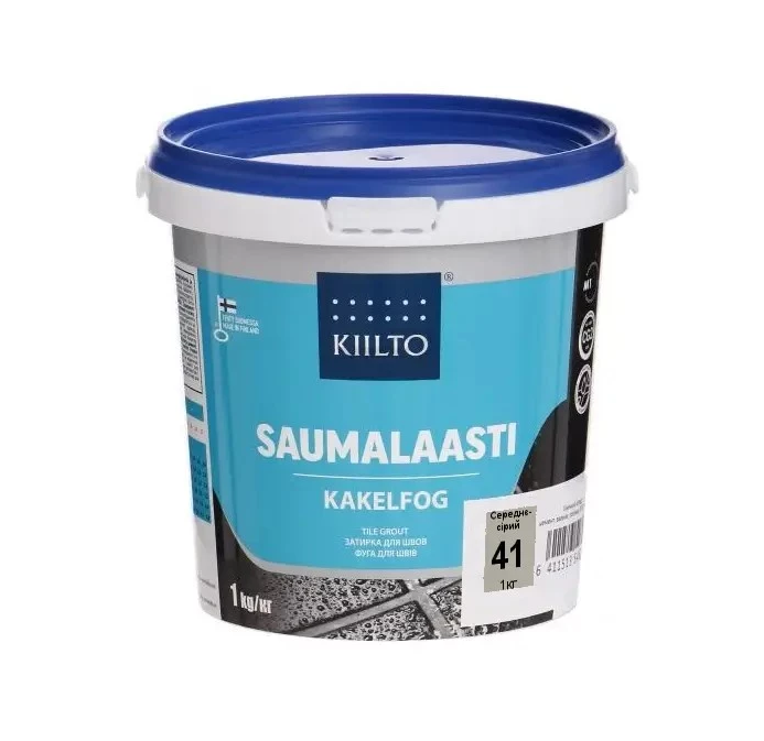 Смесь затирочная цементная KIILTO для швов плитки №41 3 кг Средне-серый - фото 1
