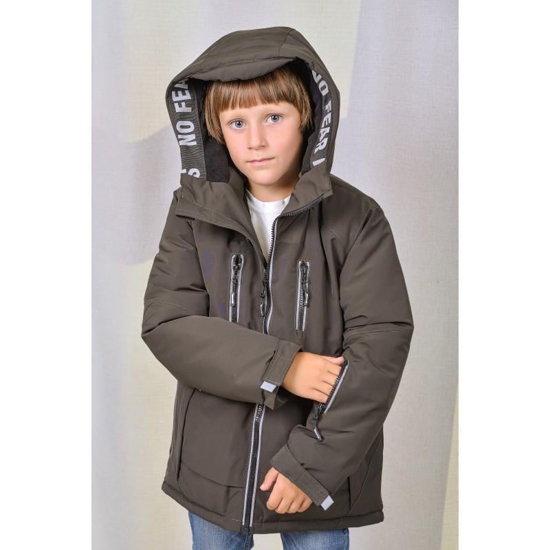 Парка для мальчика зимняя 152 см Хаки (2711267857)