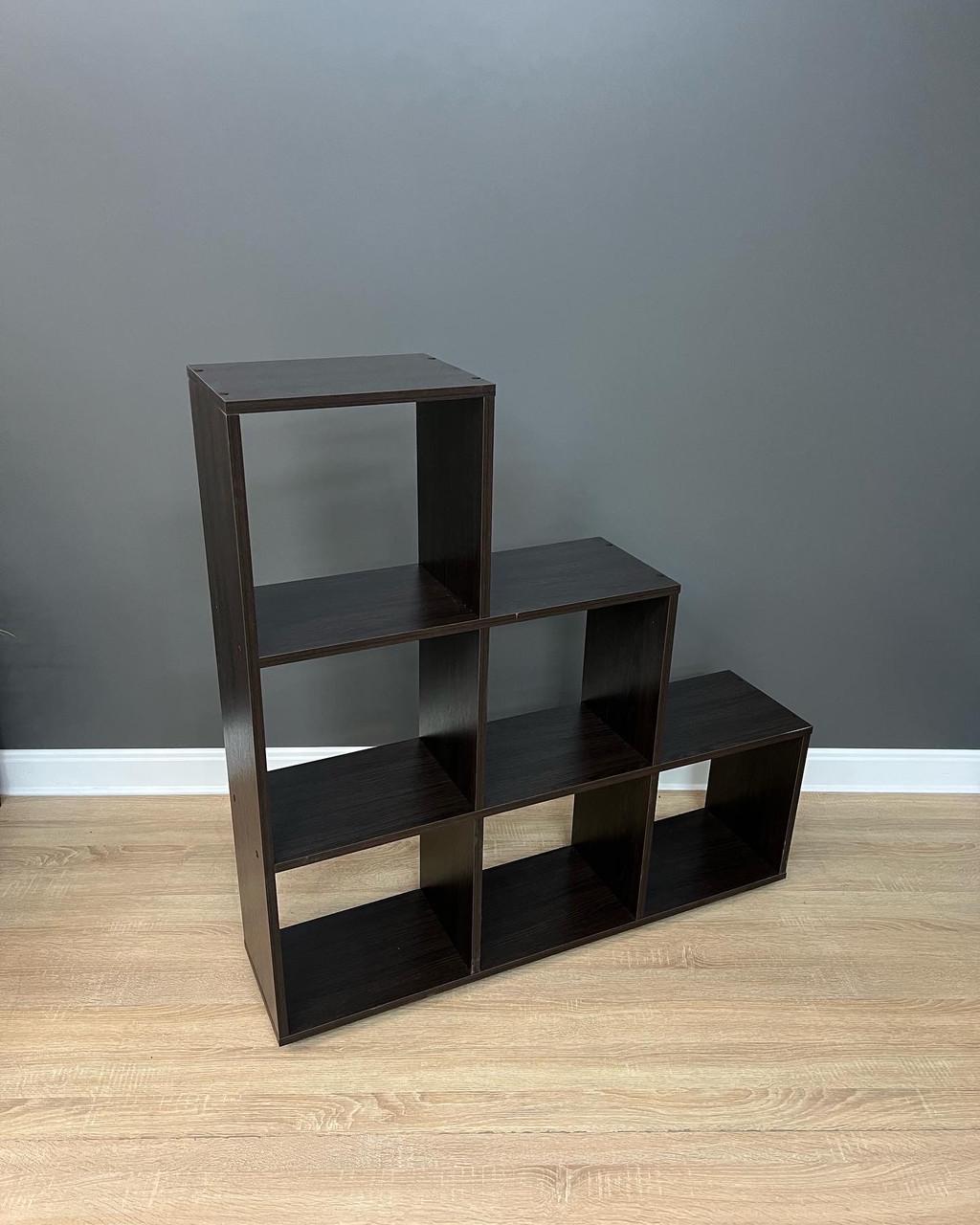 Стелаж на 6 комірок А-2 1055х1080х252 мм Дуб венге магія