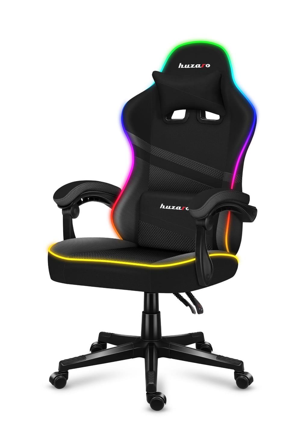 Крісло комп'ютерне Huzaro Force 4,4 RGB Black (11825345)