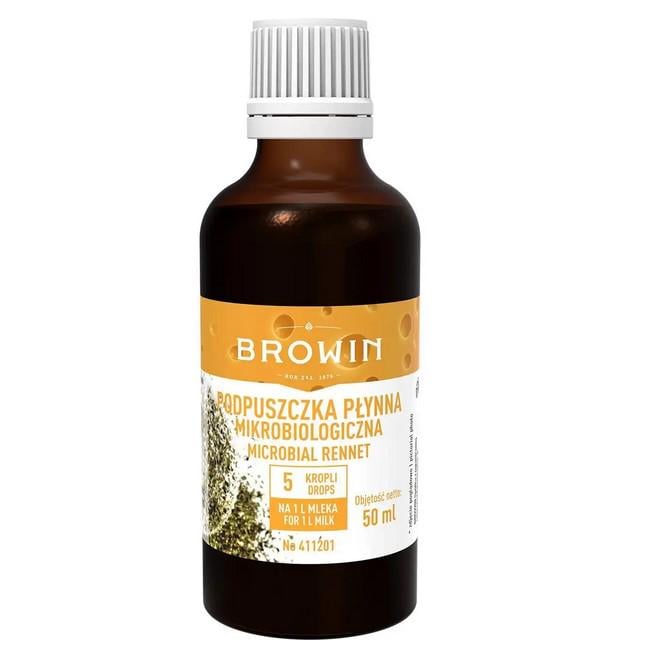 Фермент сычужный Browin жидкий биологический 50 мл (ПР 411201)
