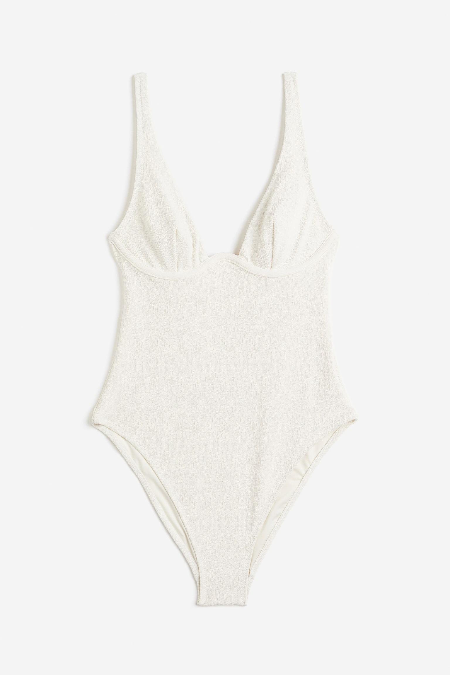 Купальник H&M 1204041 38 Молочный (1111109410314)