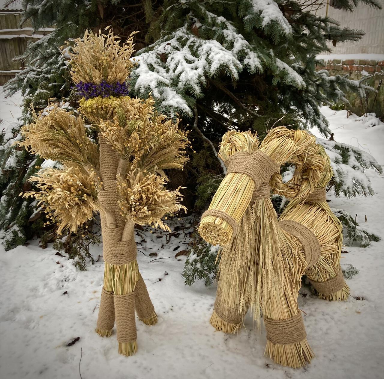 Праздничный Барашек из соломы XL 40-45 см (1939637125) - фото 2 Праздничный Барашек из соломы XL 40-45 см (1939637125) - фото 2