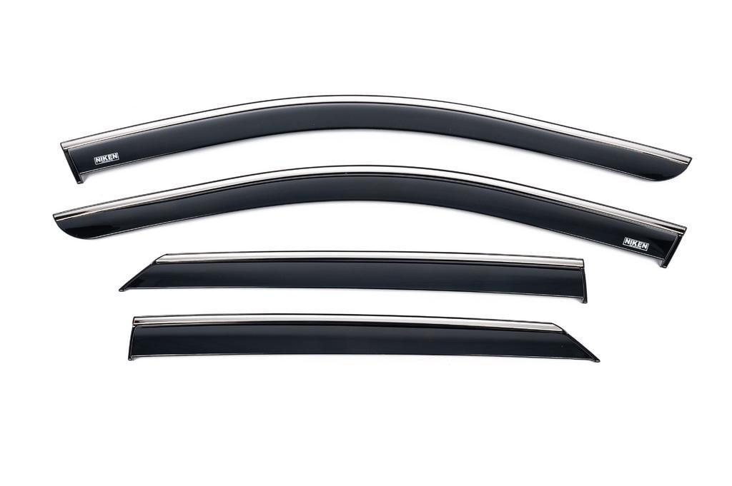 Ветровики с хромом Niken для Hyundai Ioniq 5 2021- гг. 4 шт. (122655)