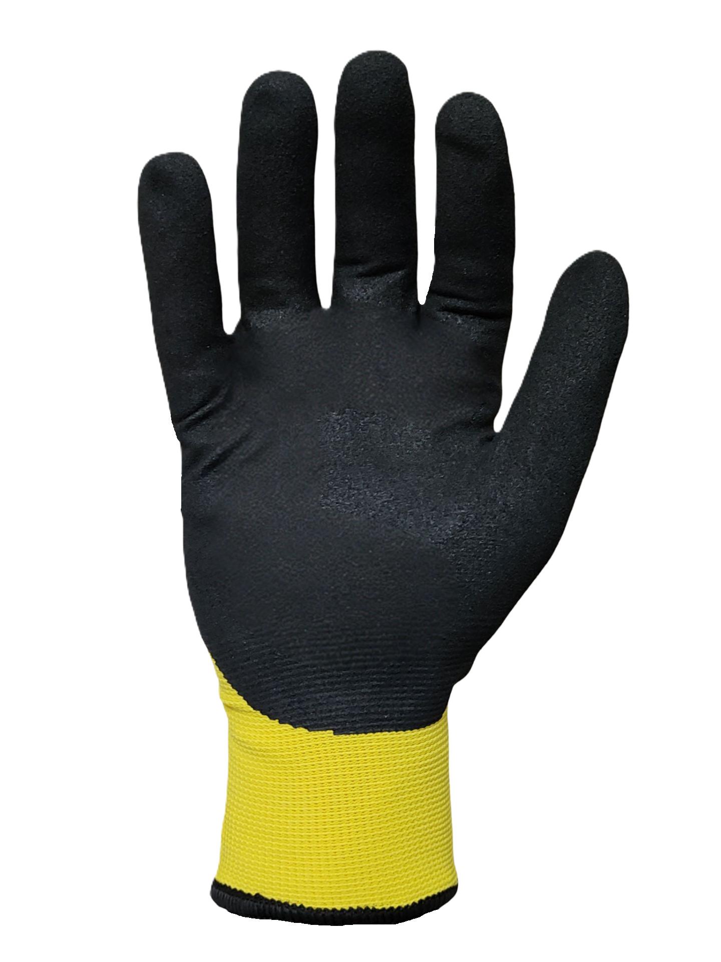 Рукавички робочі зимові утеплені з піщаним нітрилом р. 10 (666-1509)