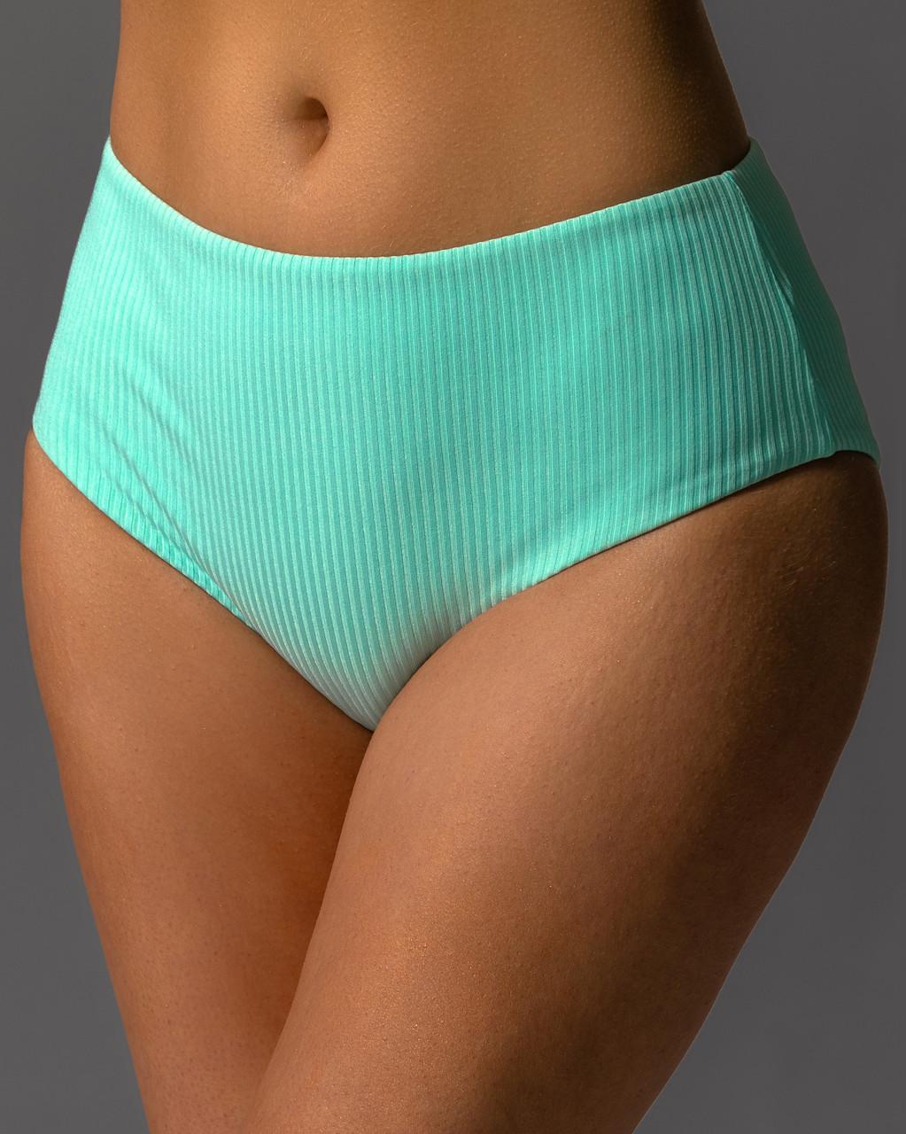 Купальник роздільний жіночий рубчик топ на одне плече із високими плавками Тіффані (1873445270) - фото 5