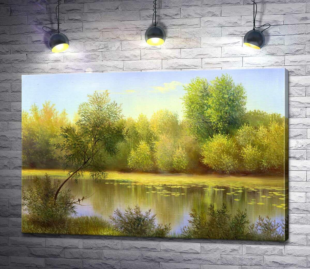 Картина ArtPoster Освежающая прохлада у речной воды 100x67 см Модуль №1 (002034) Картина ArtPoster Освежающая прохлада у речной воды 100x67 см Модуль №1 (002034)