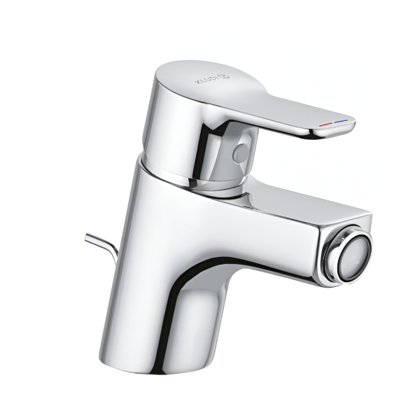 Змішувач для біде Kludi Pure&amp;Easy одноважільний з донним клапаном Хром (375330565)