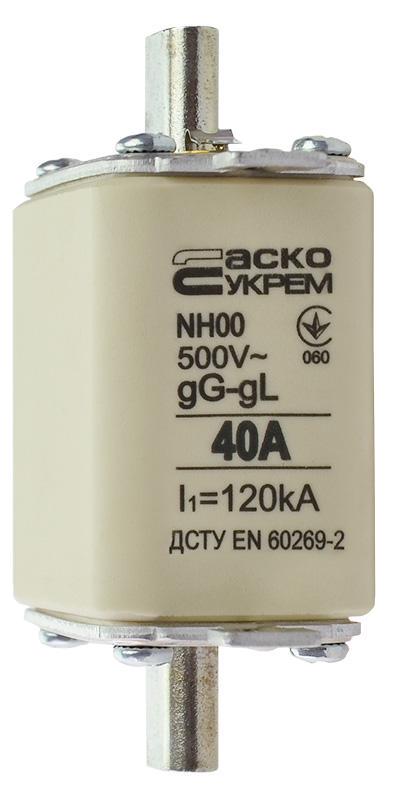 Запобіжник ножовий АСКО-Укрем NH00 40A gG з плавкою вставкою (A0050010011) - фото 4